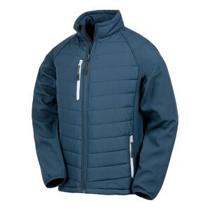 Result Womens/Ladies Compass Soft Shell Jacket / Navy/Gray